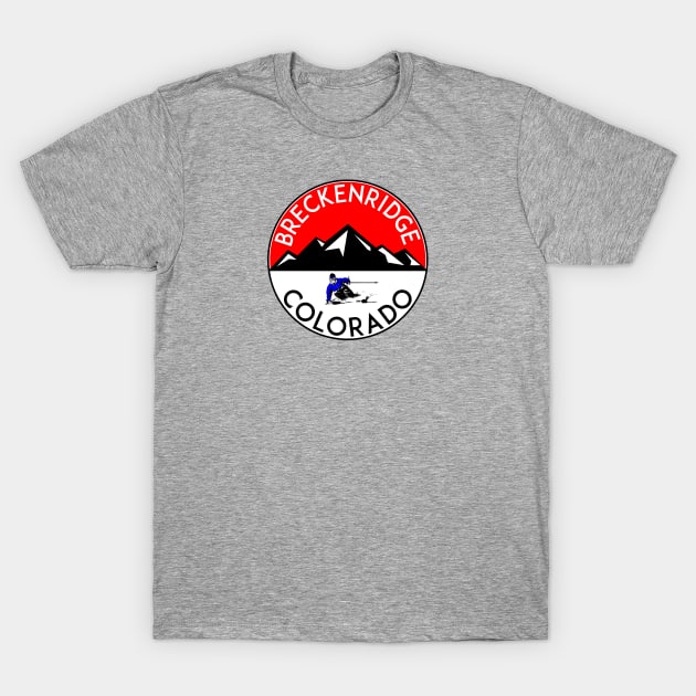 Skiing Breckenridge Colorado T-Shirt by heybert00